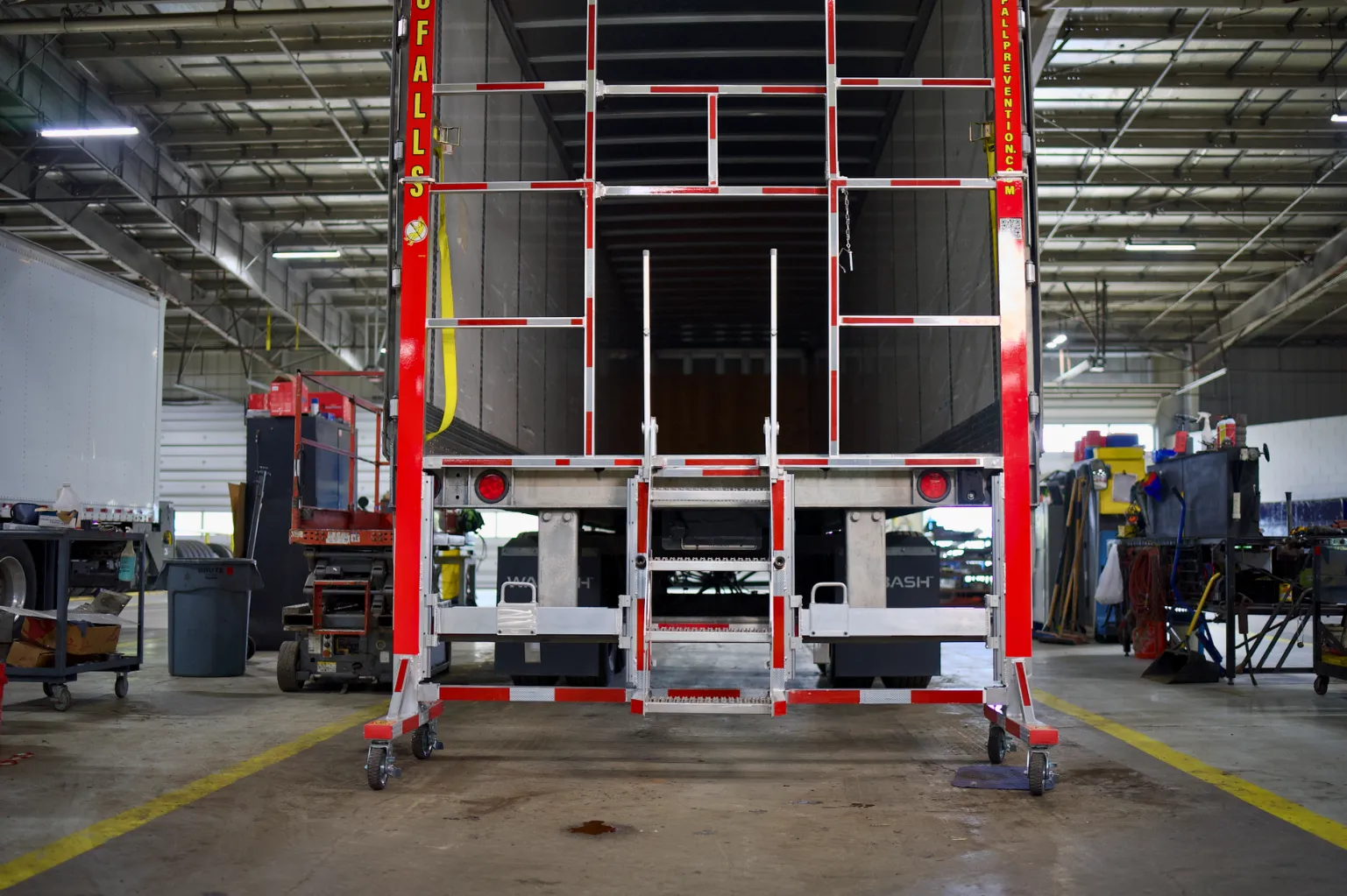 Rear Rolling Panel System with Ladder